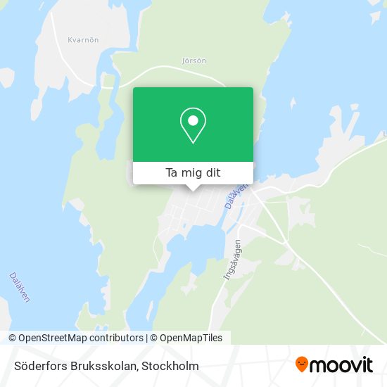 Söderfors Bruksskolan karta