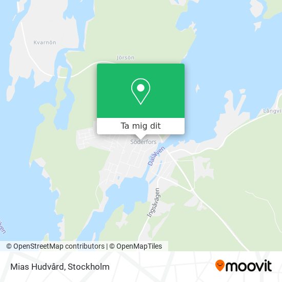 Mias Hudvård karta