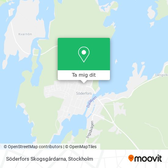 Söderfors Skogsgårdarna karta