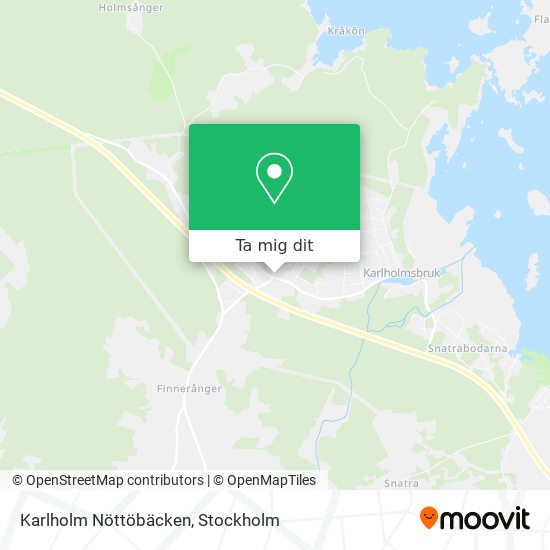 Karlholm Nöttöbäcken karta