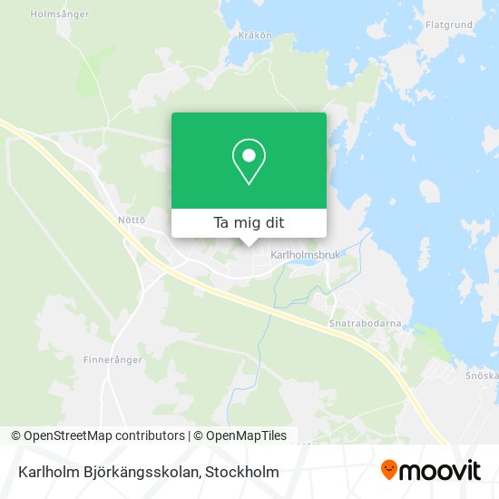 Karlholm Björkängsskolan karta