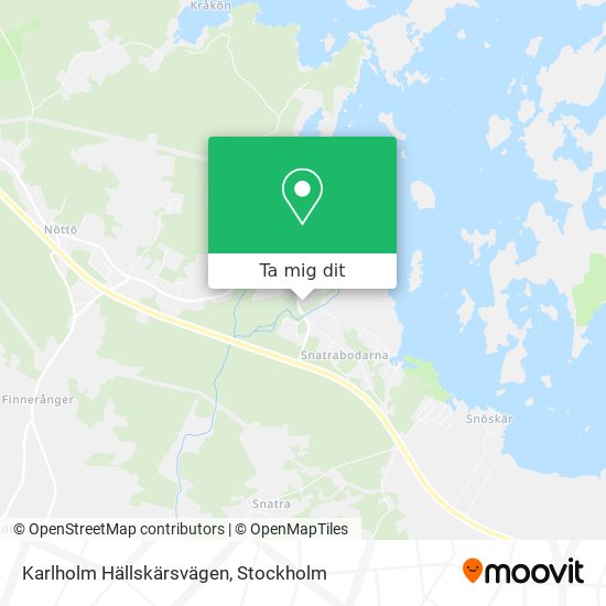 Karlholm Hällskärsvägen karta