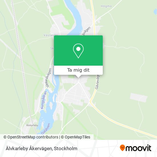 Älvkarleby Åkervägen karta