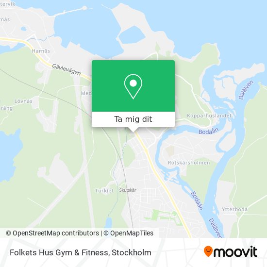 Folkets Hus Gym & Fitness karta