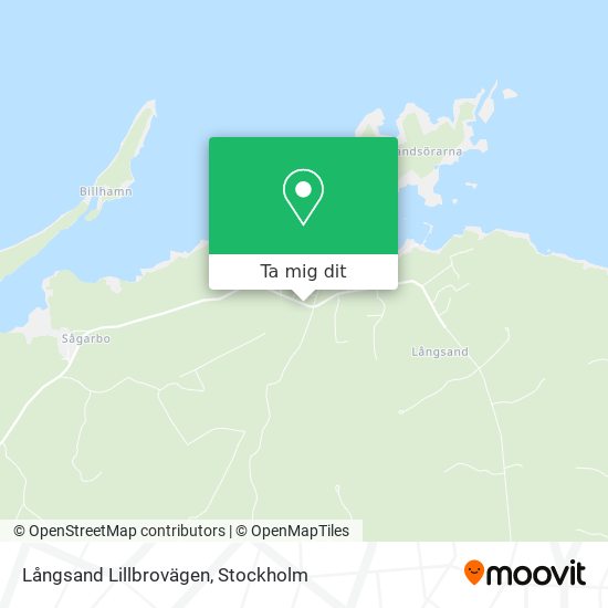 Långsand Lillbrovägen karta