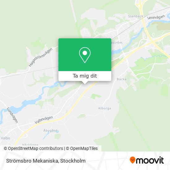 Strömsbro Mekaniska karta