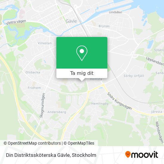 Din Distriktssköterska Gävle karta