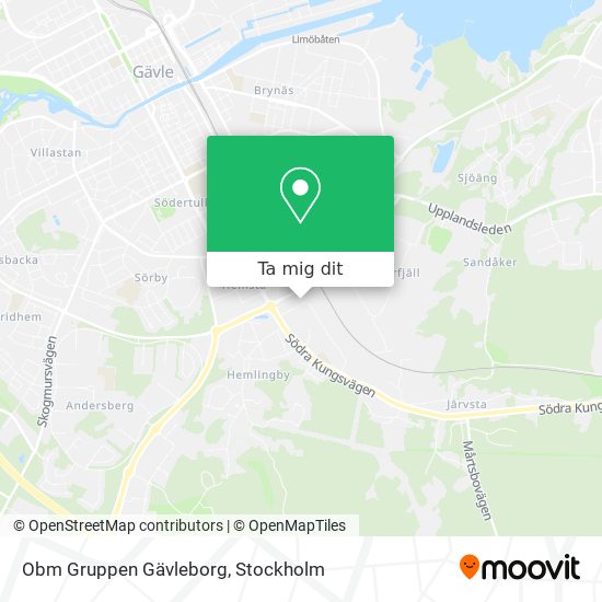 Obm Gruppen Gävleborg karta