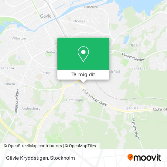 Gävle Kryddstigen karta