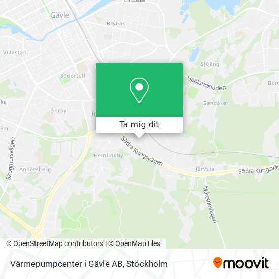 Värmepumpcenter i Gävle AB karta