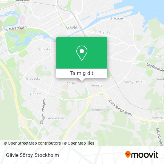 Gävle Sörby karta