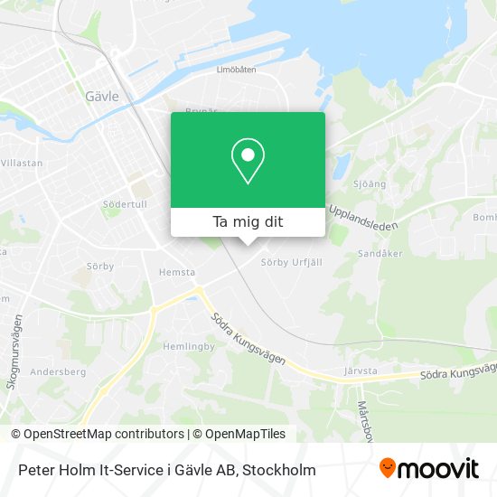 Peter Holm It-Service i Gävle AB karta