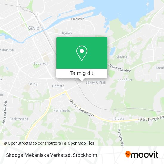 Skoogs Mekaniska Verkstad karta