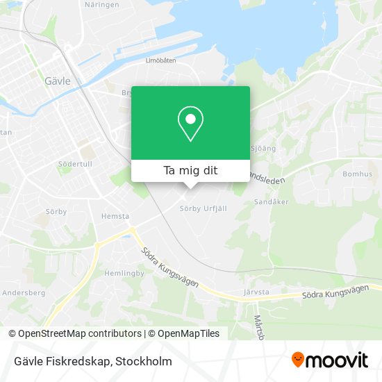 Gävle Fiskredskap karta