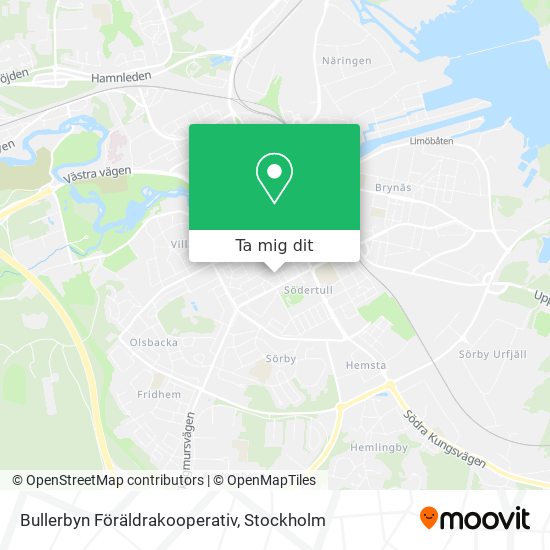 Bullerbyn Föräldrakooperativ karta