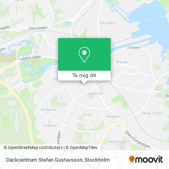 Däckcentrum Stefan Gustavsson karta