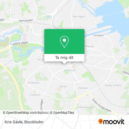 Kris Gävle karta