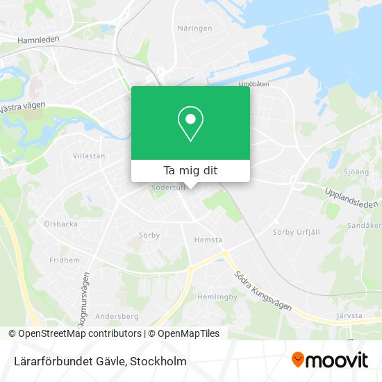 Lärarförbundet Gävle karta