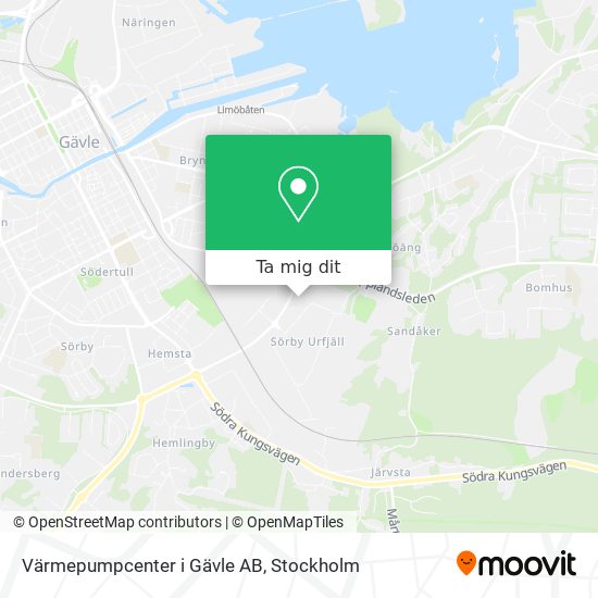 Värmepumpcenter i Gävle AB karta