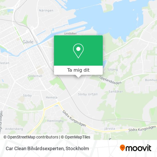 Car Clean Bilvårdsexperten karta