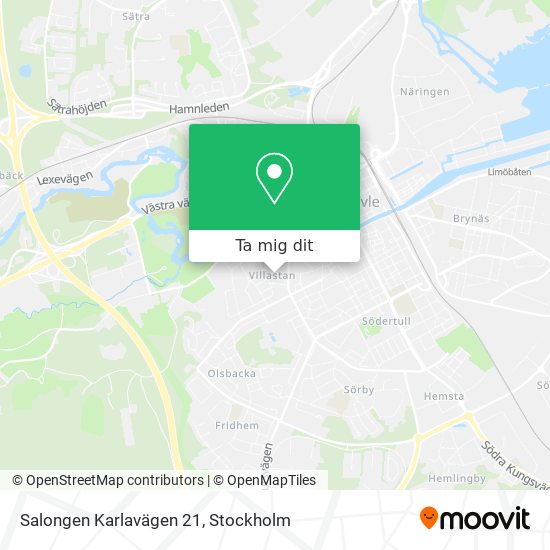 Salongen Karlavägen 21 karta