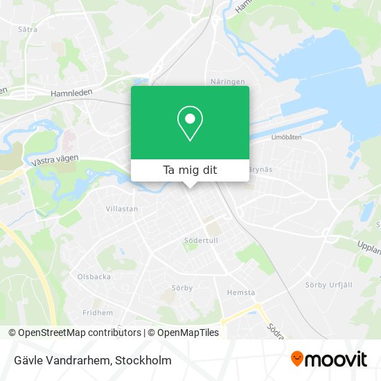 Gävle Vandrarhem karta