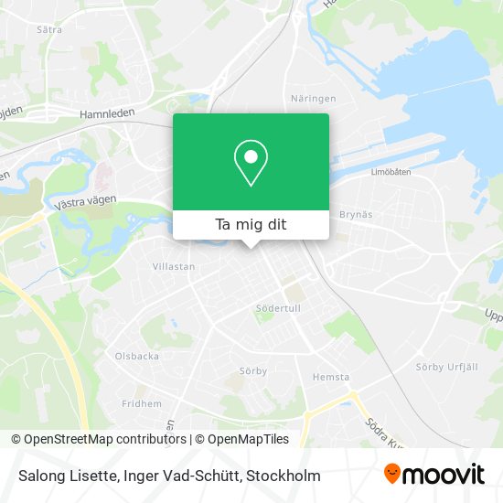Salong Lisette, Inger Vad-Schütt karta