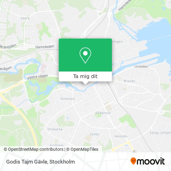 Godis Tajm Gävle karta