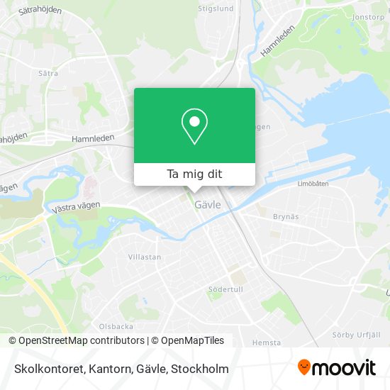 Skolkontoret, Kantorn, Gävle karta