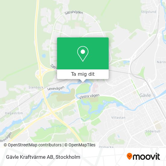 Gävle Kraftvärme AB karta