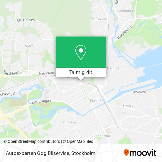 Autoexperten Gdg Bilservice karta