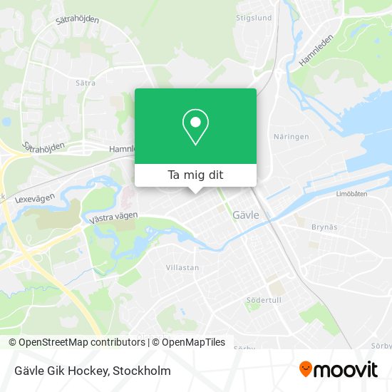 Gävle Gik Hockey karta