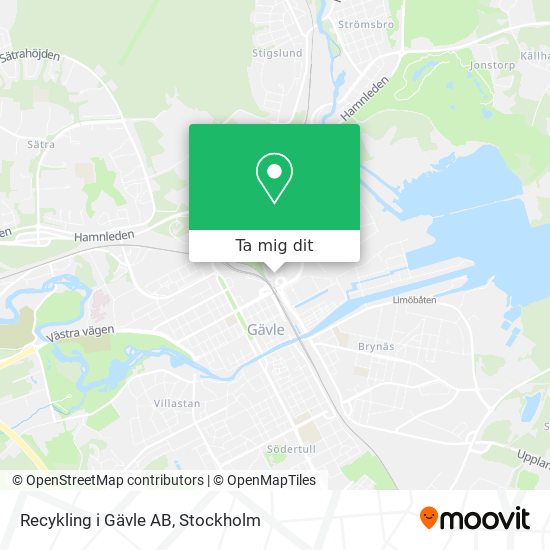 Recykling i Gävle AB karta