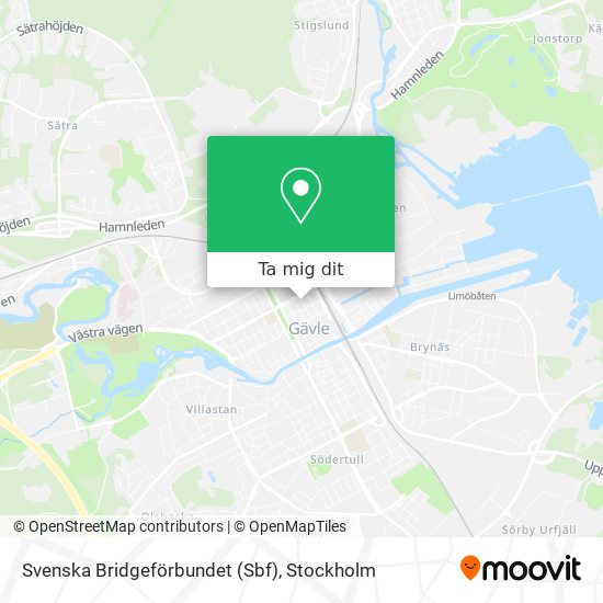 Svenska Bridgeförbundet (Sbf) karta