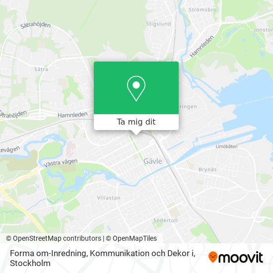 Forma om-Inredning, Kommunikation och Dekor i karta