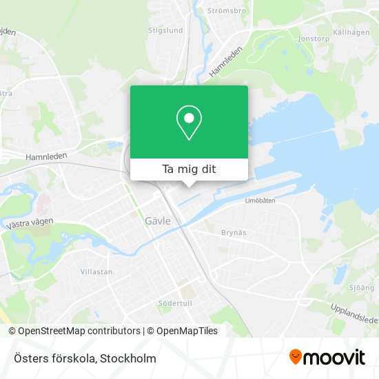 Östers förskola karta