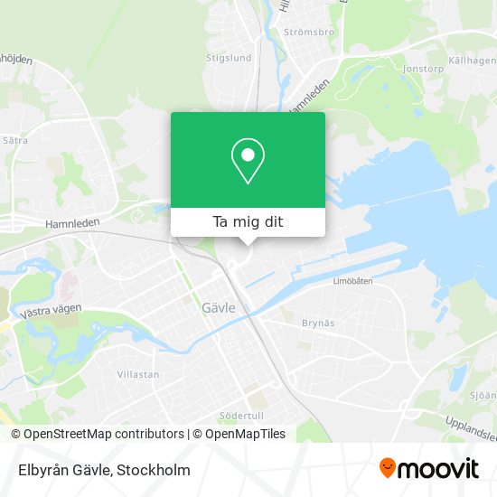 Elbyrån Gävle karta