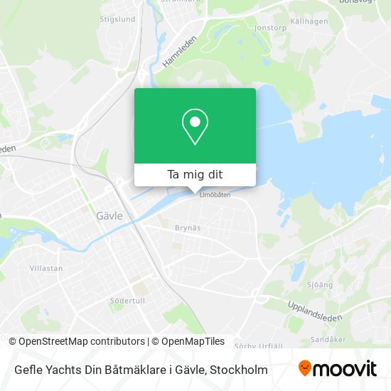 Gefle Yachts Din Båtmäklare i Gävle karta