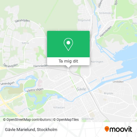 Gävle Marielund karta