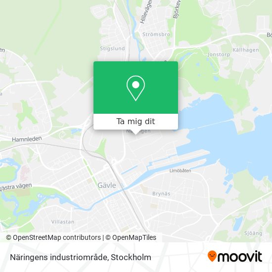 Näringens industriområde karta