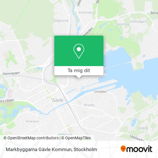 Markbyggarna Gävle Kommun karta