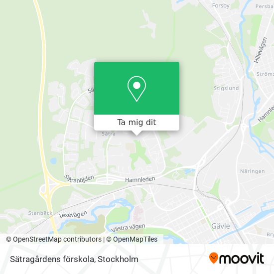 Sätragårdens förskola karta