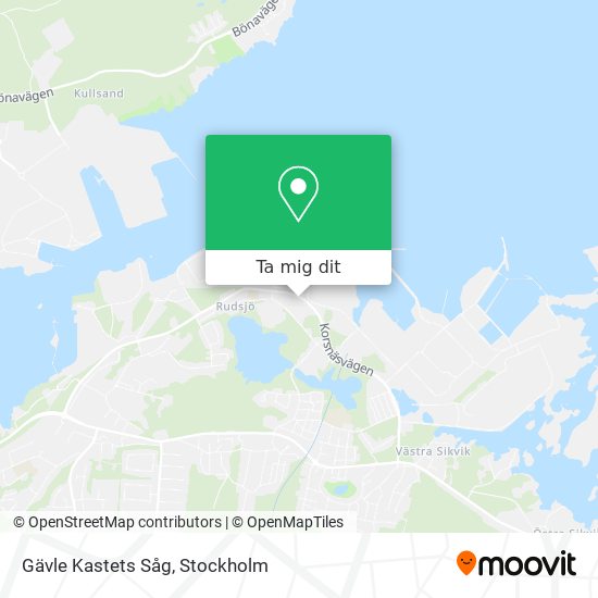 Gävle Kastets Såg karta