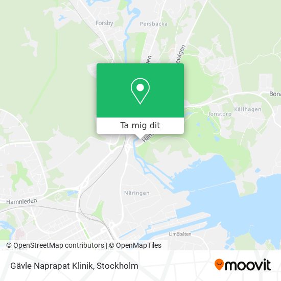 Gävle Naprapat Klinik karta