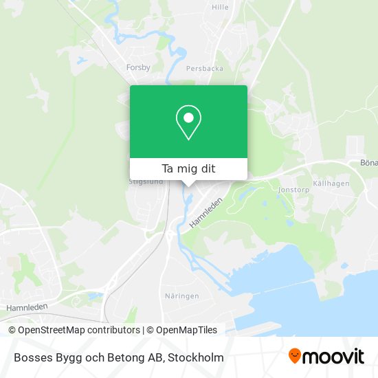 Bosses Bygg och Betong AB karta