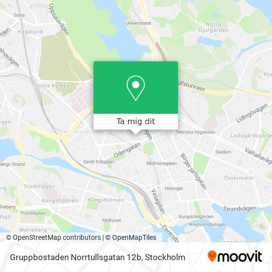 Gruppbostaden Norrtullsgatan 12b karta