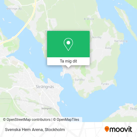 Svenska Hem Arena karta