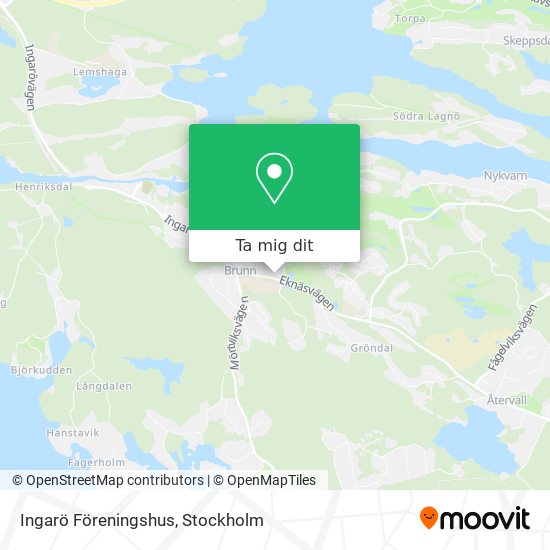 Ingarö Föreningshus karta