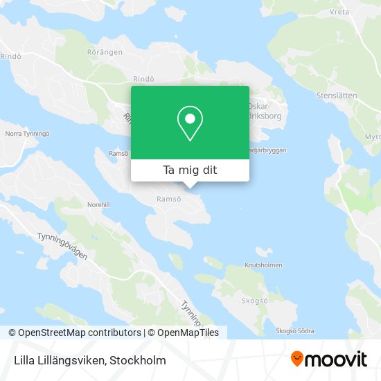 Lilla Lillängsviken karta