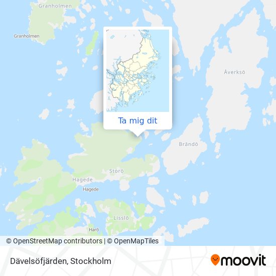 Dävelsöfjärden karta